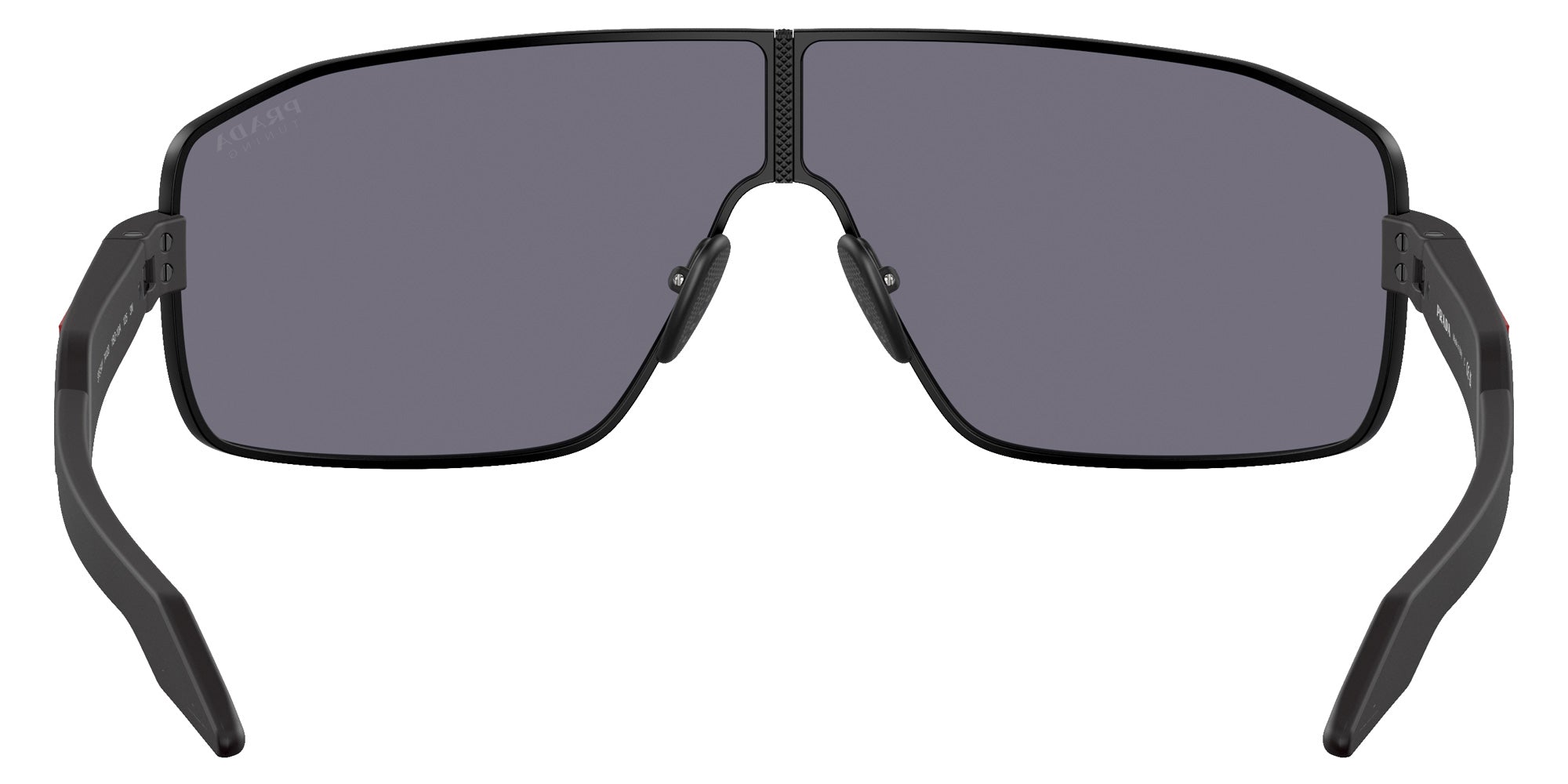 Prada Linea Rossa PS 54YS 1BO10A 74 - Black / Dark Gray Mirrored Blue/Red #id:ps54ys1bo10a_s:100115