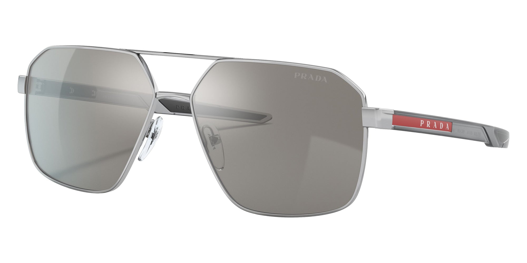 Prada Linea Rossa PS 55WS 1BC07F 60 - Silver / Light Gray Mirrored Silver #id:ps55ws1bc07f_s:100105