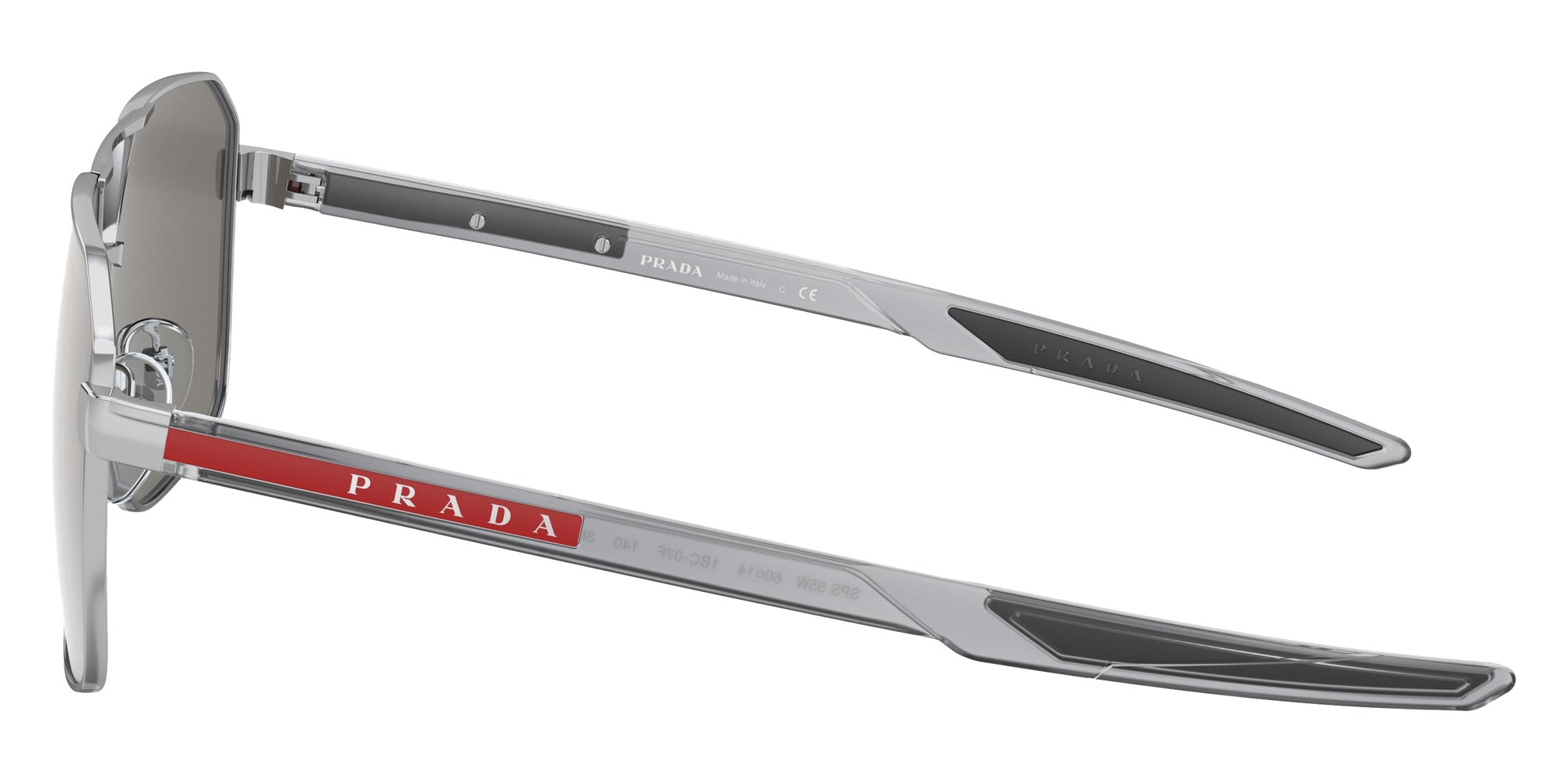 Prada Linea Rossa PS 55WS 1BC07F 60 - Silver / Light Gray Mirrored Silver #id:ps55ws1bc07f_s:100110