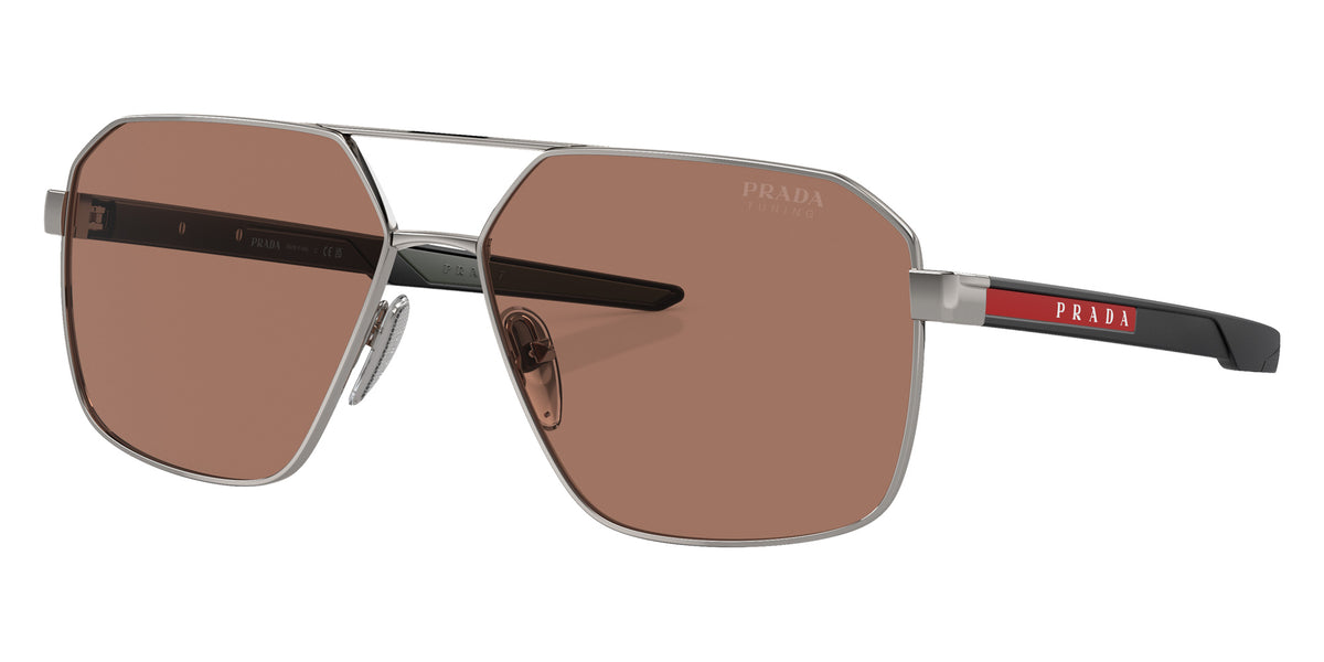 Prada Linea Rossa PS 55WS 5AV50A 60 - Gunmetal / Brown #id:ps55ws5av50a_s:100105