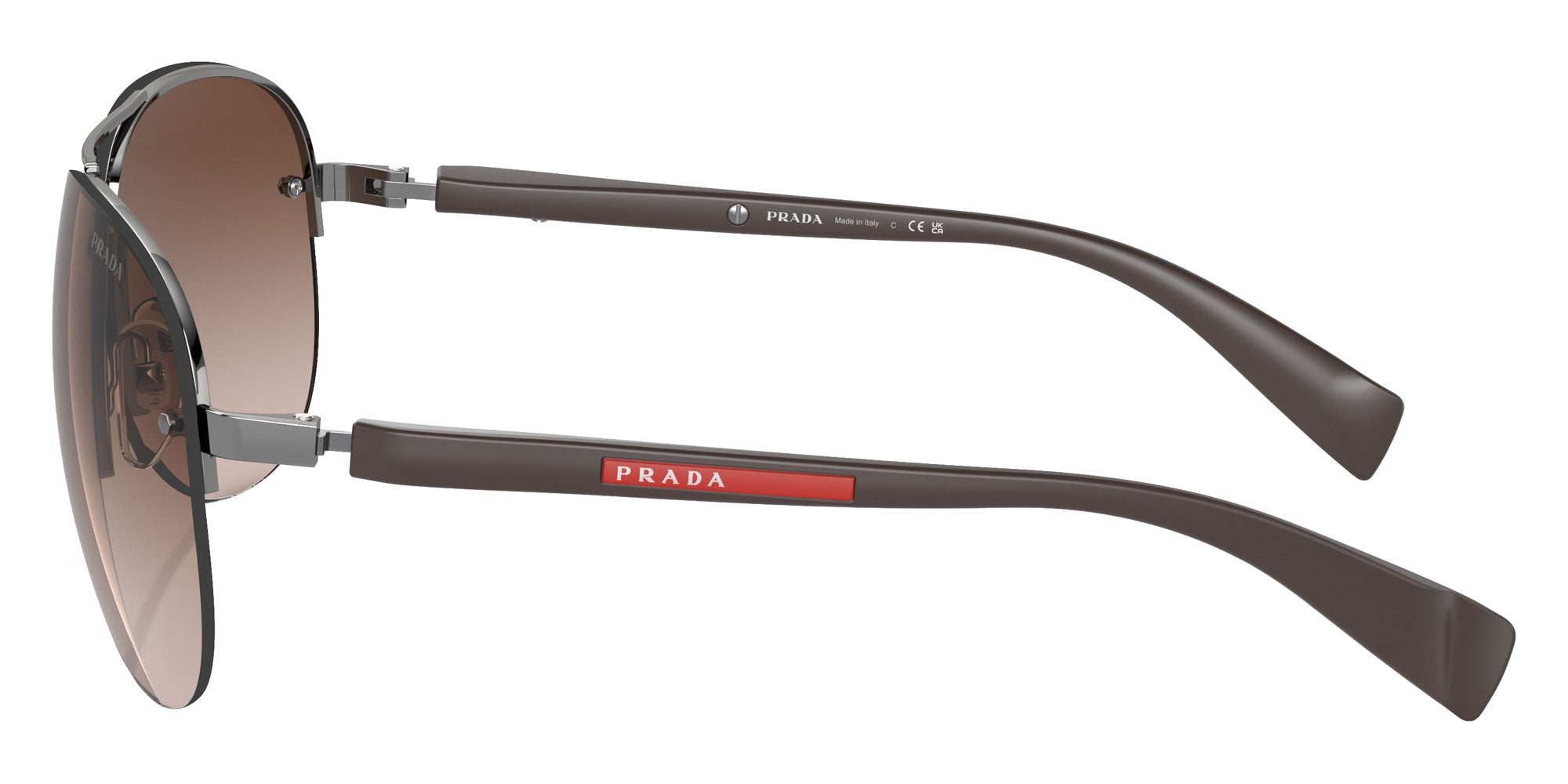 Prada Linea Rossa PS 56MS 5AV6S1 65 - Gunmetal / Brown Gradient #id:ps56ms5av6s1_s:100110