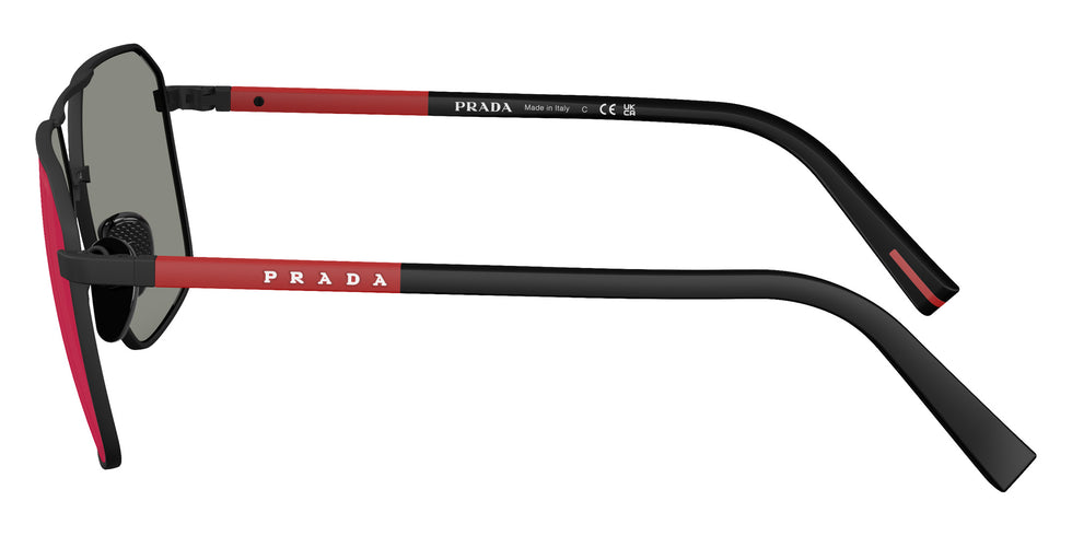 Prada Linea Rossa PS A50S DG008F 60 - Black Rubber / Dark Gray Mirrored Blue/Red #id:psa50sdg008f_s:102110