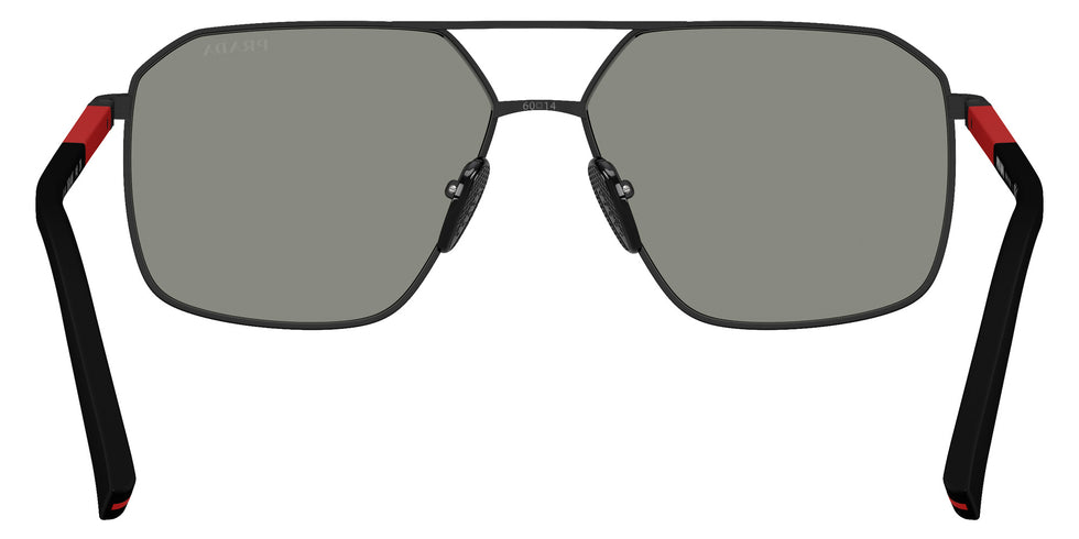 Prada Linea Rossa PS A50S DG008F 60 - Black Rubber / Dark Gray Mirrored Blue/Red #id:psa50sdg008f_s:102115