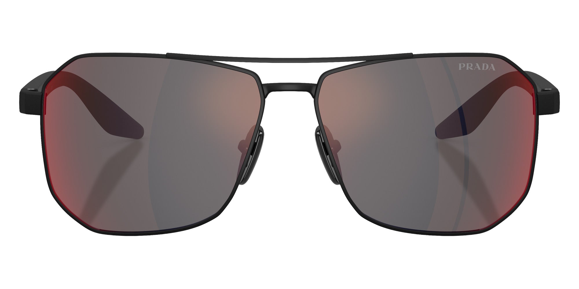 Prada Linea Rossa PS A53S DG008F 62 - Rubber Black / Dark Gray Mirrored Blue/Red #id:psa53sdg008f_s:102100