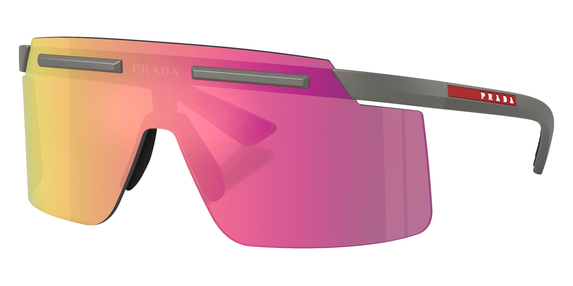 Prada Linea Rossa PS B06S 16X20A 140 - Metal Gray / Violet Mirrored Pink #id:psb06s16x20a_s:100105