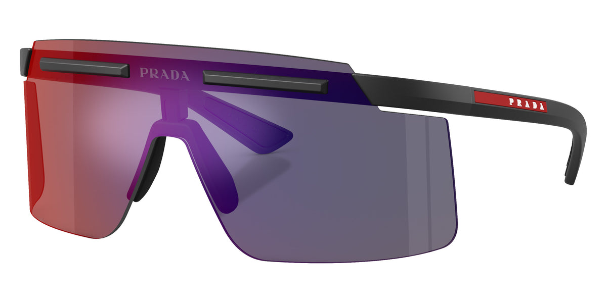 Prada Linea Rossa PS B06S 1BO08F 140 - Matte Black / Mirrored Blue/Red #id:psb06s1bo08f_s:100105