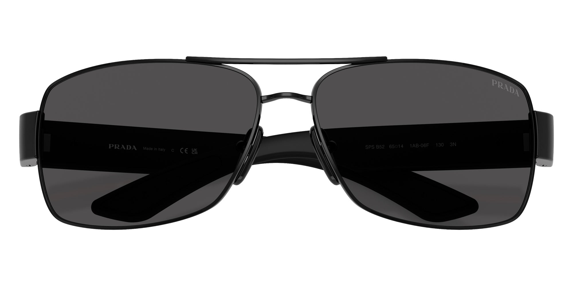 Prada Linea Rossa PS B52S 1AB06F 65 - Black / Dark Gray #id:psb52s1ab06f_s:100120