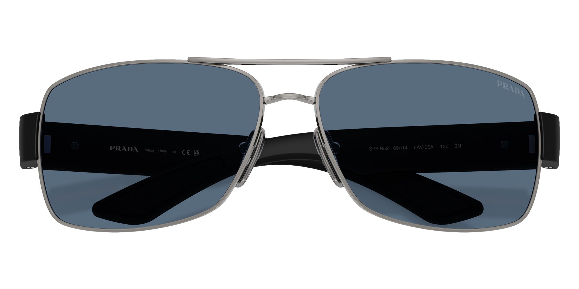 Prada Linea Rossa PS B52S 5AV06A 65 - Gunmetal / Dark Blue #id:psb52s5av06a_s:104120