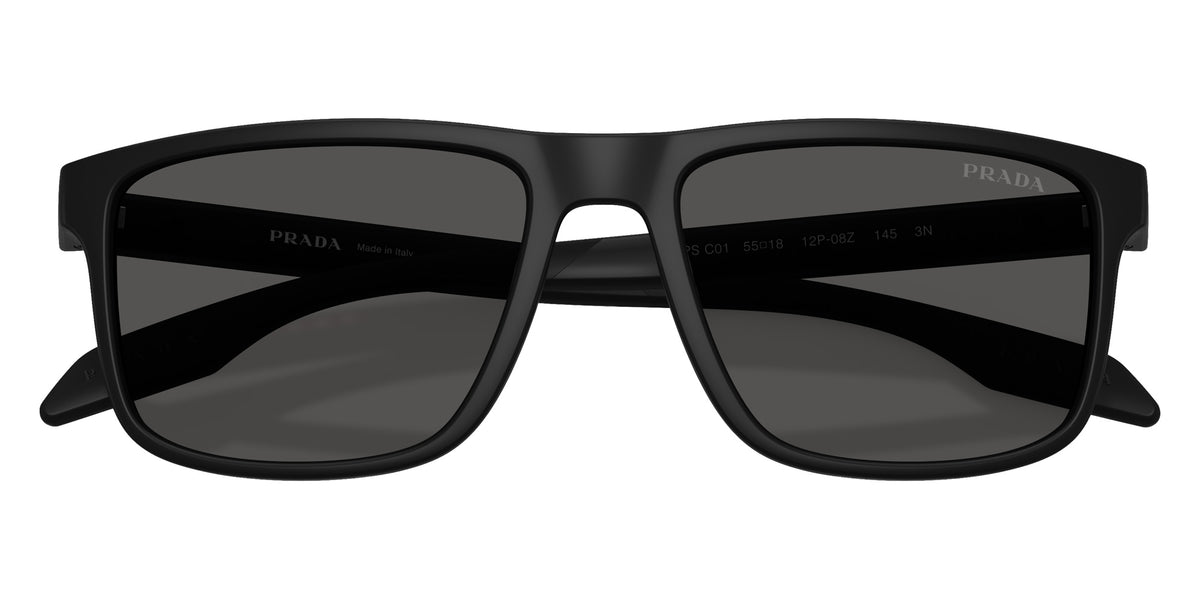 Prada Linea Rossa PS C01S 12P08Z 55 - Matte Black / Dark Gray #id:psc01s12p08z_s:100120