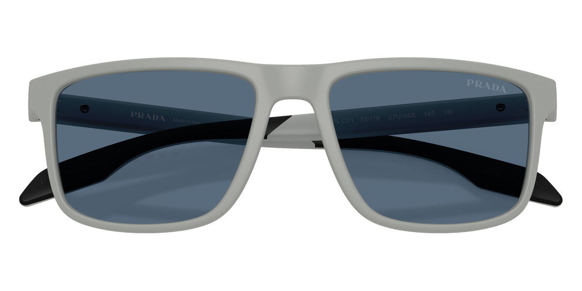 Prada Linea Rossa PS C01S 27U06A 55 - Matte Gray / Dark Blue #id:psc01s27u06a_s:104120