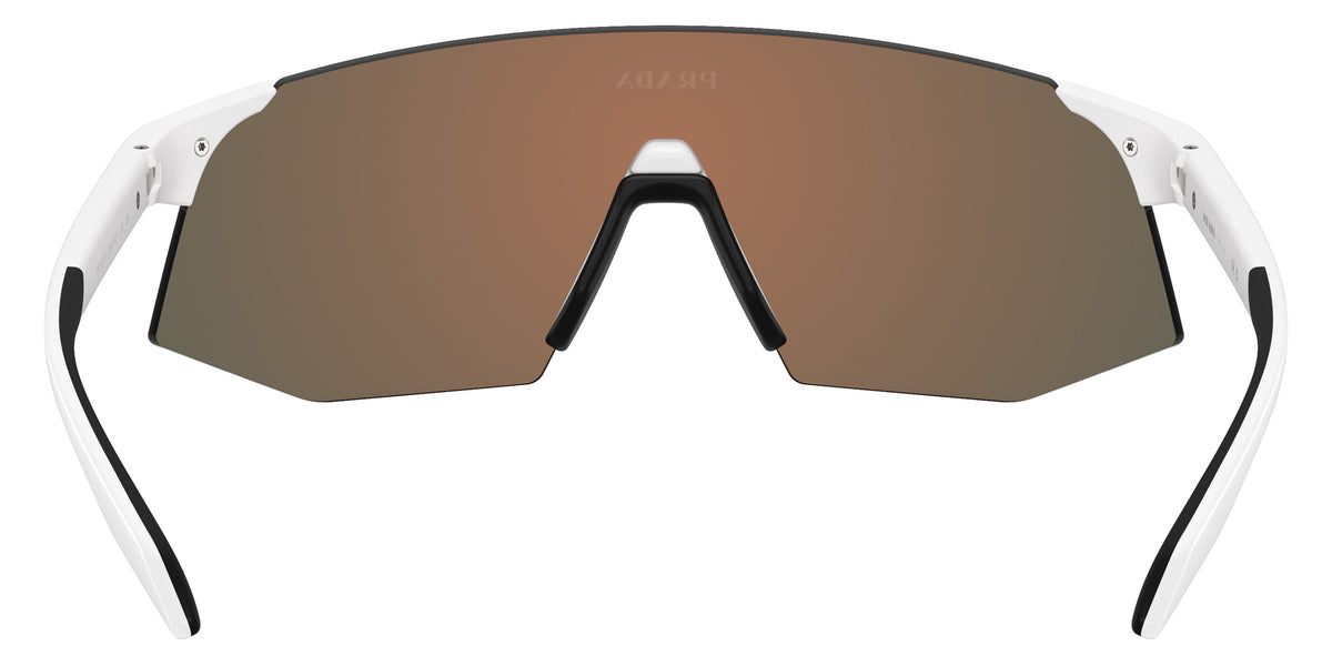 Prada Linea Rossa PS C03SU 28U91D 142 - Matte White / Brown Mirrored Orange #id:psc03su28u91d_s:106115