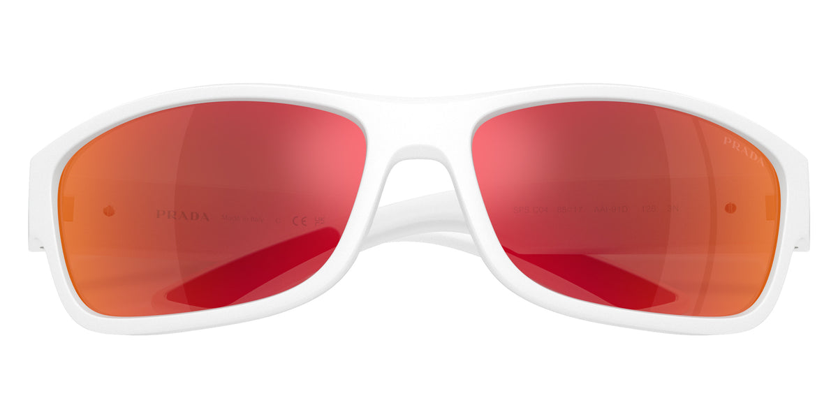 Prada Linea Rossa PS C04S AAI91D 65 - Matte White / Brown Mirrored Orange #id:psc04saai91d_s:106120