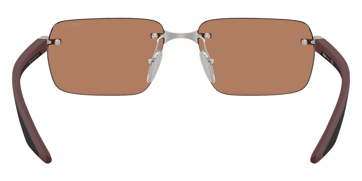 Prada Linea Rossa PS C52S 18X20D 57 - Matte Silver / Brown #id:psc52s18x20d_s:100115