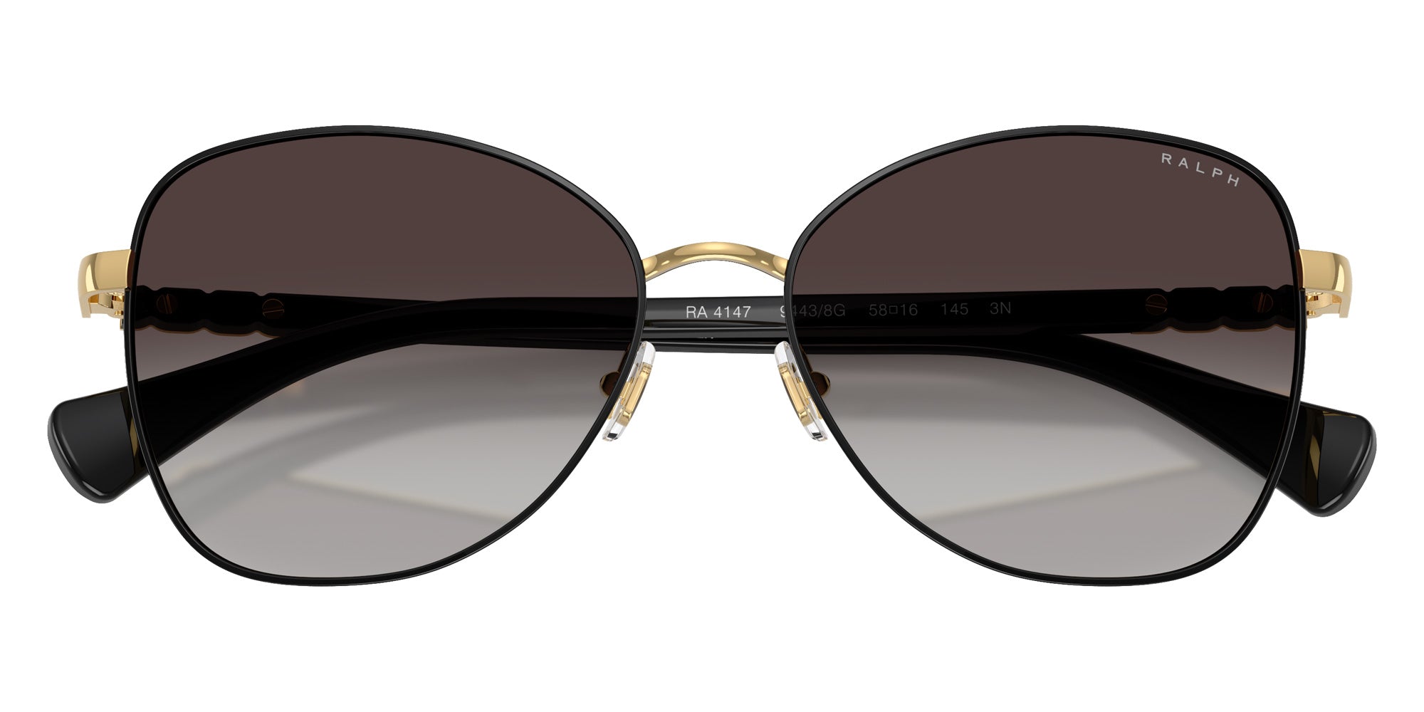 RALPH LAUREN RA4147 94438G 58 - Shiny Black / Gray Gradient #id:ra414794438g_s:100120