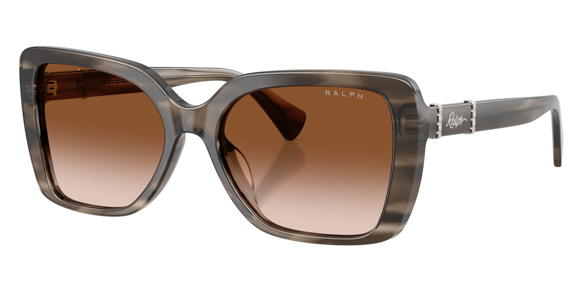 RALPH LAUREN RA5356U 638313 55 - Gray/Crystal Striped / Gradient Brown #id:ra5356u638313_s:108105