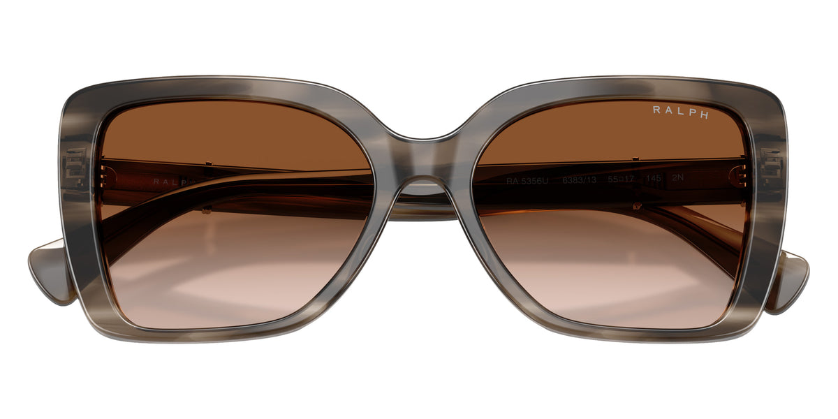 RALPH LAUREN RA5356U 638313 55 - Gray/Crystal Striped / Gradient Brown #id:ra5356u638313_s:108120