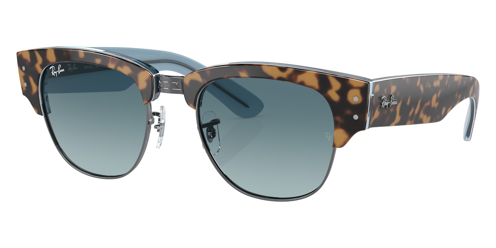Ray-Ban RB0316S Mega Clubmaster 13163M 50 - Havana on Blue on Gunmetal / Blue #id:rb0316s13163m_s:100105