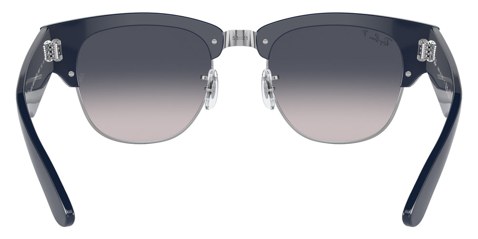 Ray-Ban RB0316S Mega Clubmaster 136678 53 - Blue on Silver / Blue Polarized #id:rb0316s136678_s:102115