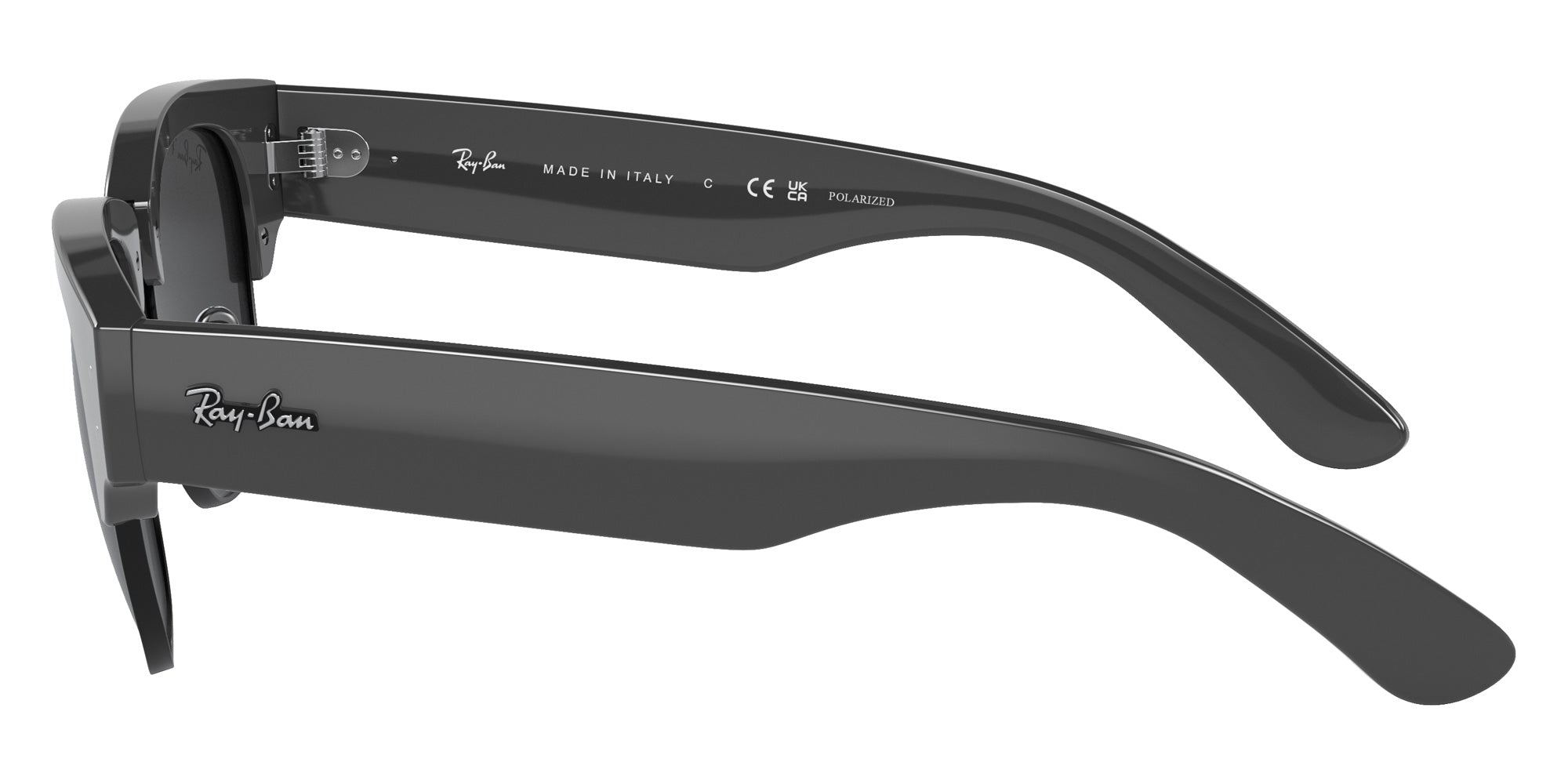 Ray-Ban RB0316S Mega Clubmaster 136748 50 - Gray on Black #id:rb0316s136748_s:102110