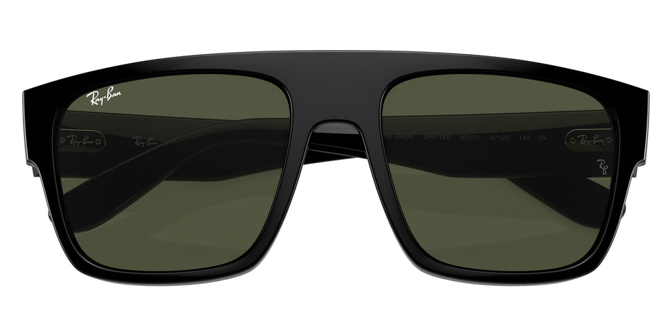 Ray-Ban RB0360S Drifter 901/31 57 - Black / Green #id:rb0360s90131_s:100125