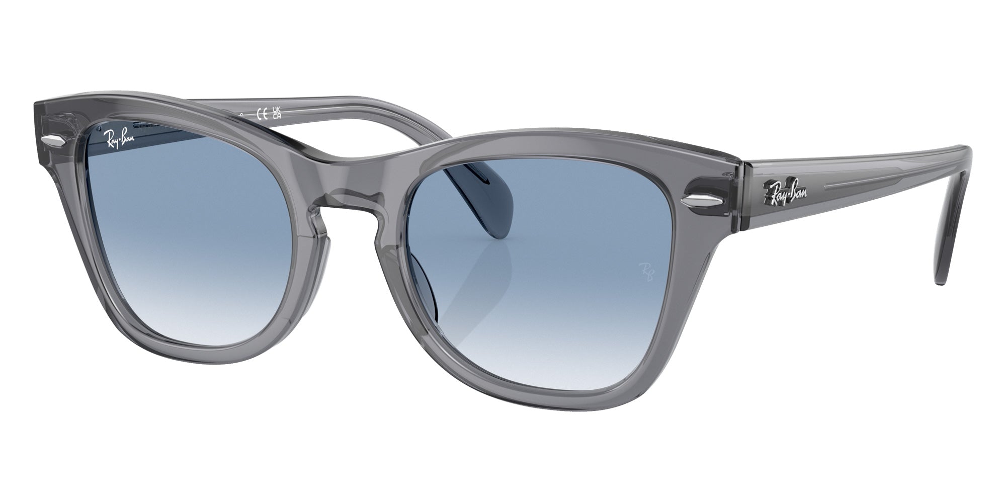 Ray-Ban RB0707S 66413F 53 - Transparent Gray / Blue #id:rb0707s66413f_s:100105