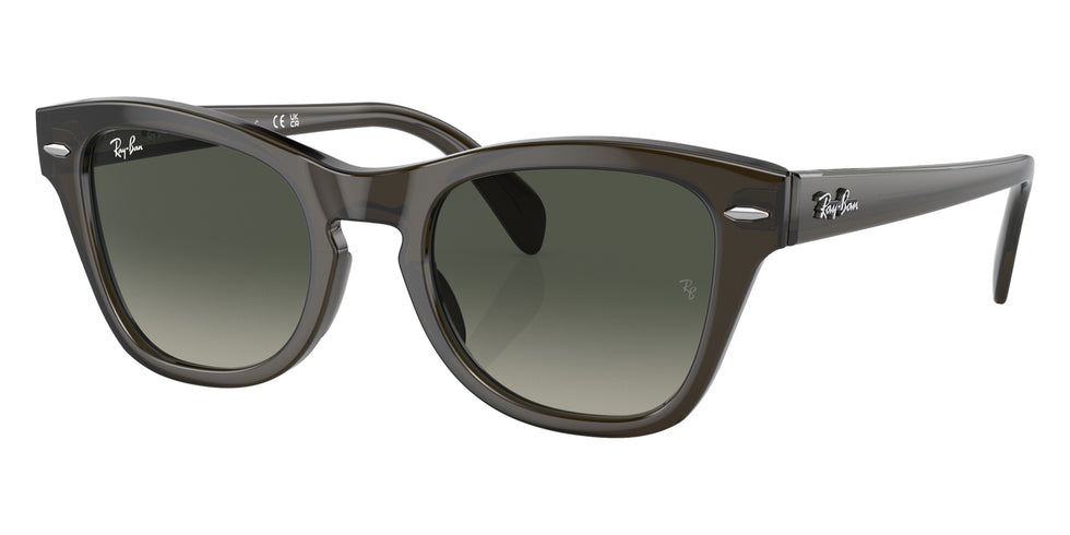 Ray-Ban RB0707S 664271 50 - Transparent Olive Green / Gray #id:rb0707s664271_s:100105