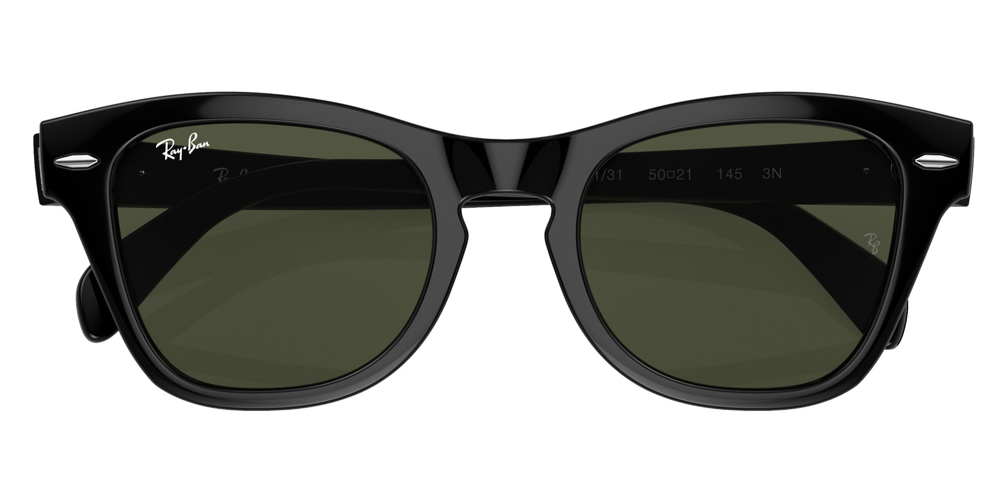 Ray-Ban RB0707S 901/31 53 - Black / Green #id:rb0707s90131_s:104120