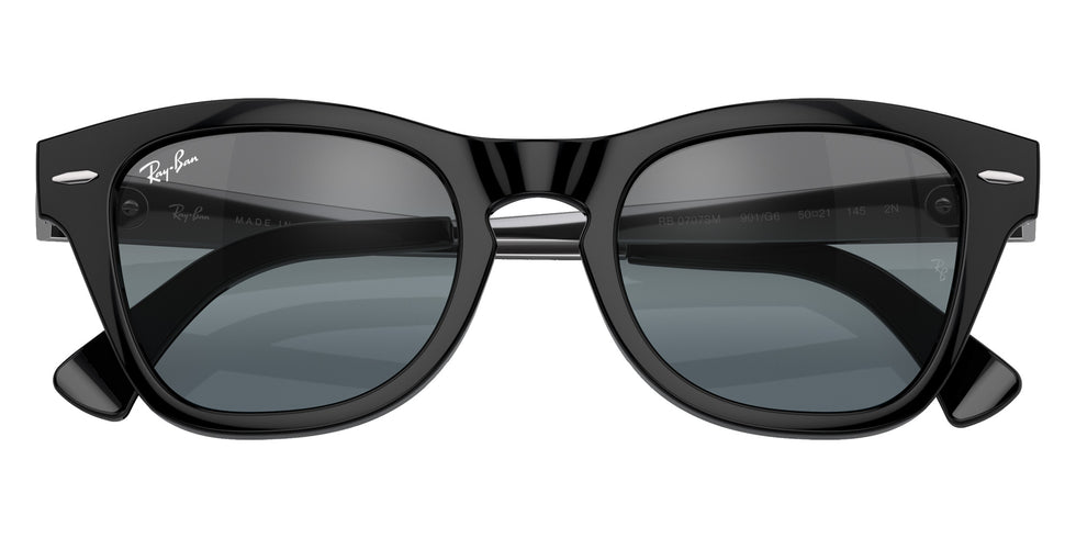 Ray-Ban RB0707SM 901/G6 50 - Black / Blue Vintage Mirrored #id:rb0707sm901g6_s:100120