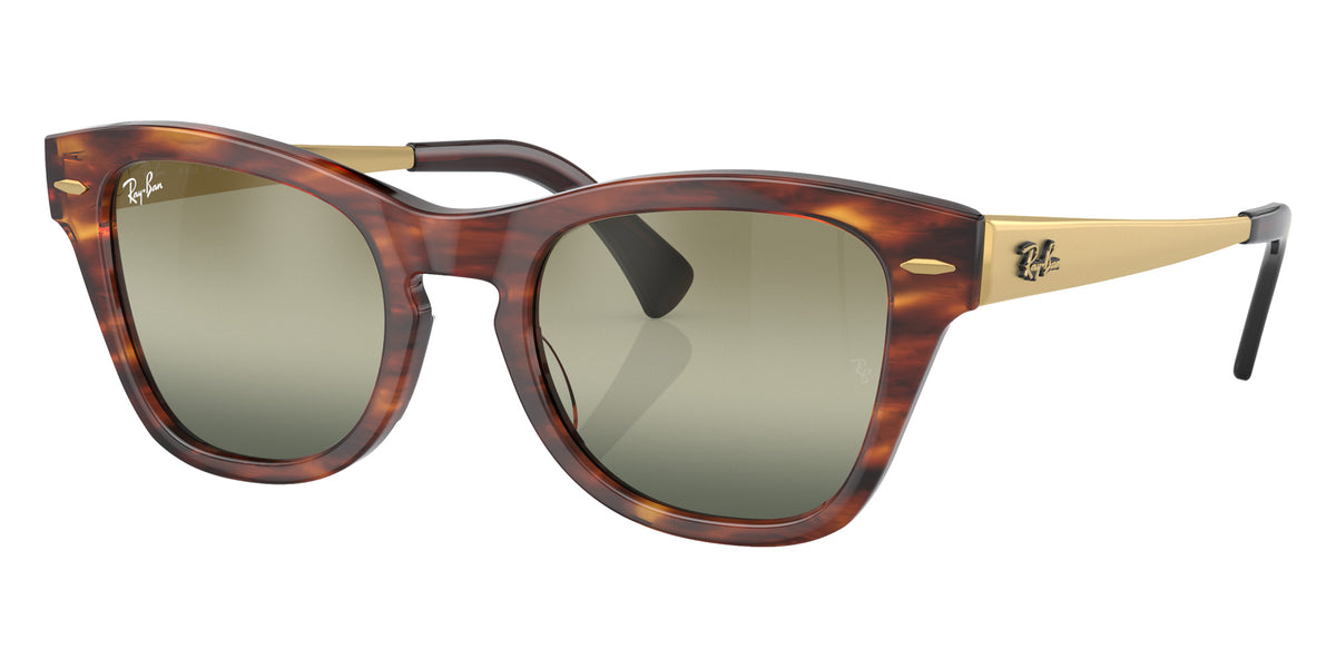 Ray-Ban RB0707SM 954/G4 53 - Striped Havana / Green Mirrored #id:rb0707sm954g4_s:102105