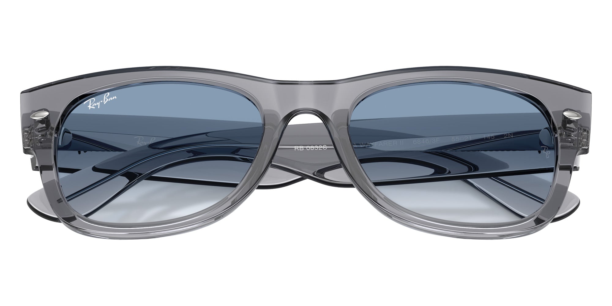 Ray-Ban RB0832S Mega Wayfarer II 68463F 52 - Gray #id:rb0832s68463f_s:104125