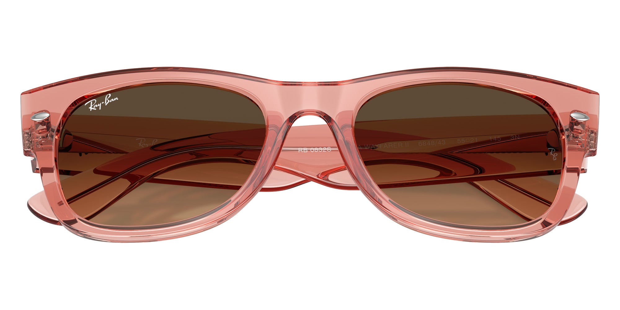 Ray-Ban RB0832S Mega Wayfarer II 684843 52 - Transparent Pink #id:rb0832s684843_s:108125