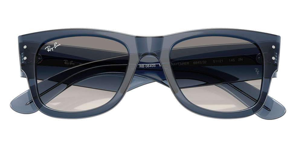 Ray-Ban RB0840S Mega Wayfarer 684532 51 - Transparent Dark Blue #id:rb0840s684532_s:100125