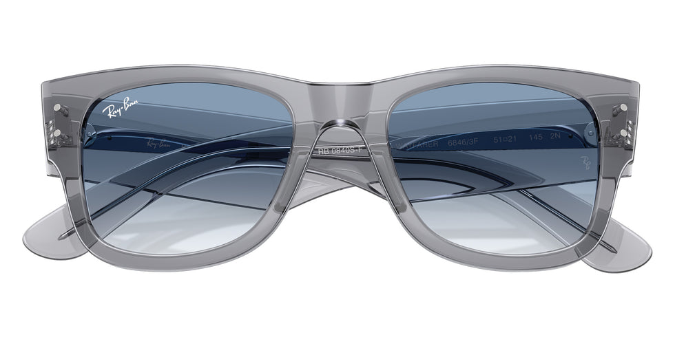 Ray-Ban RB0840SF Mega Wayfarer 68463F 52 - Transparent Gray #id:rb0840sf68463f_s:100120