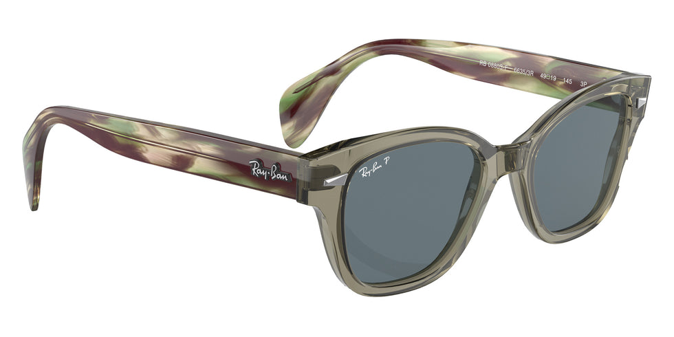 Ray-Ban RB0880SF 66353R 53 - Transparent Green / Dark Blue Polarized #id:rb0880sf66353r_s:100120