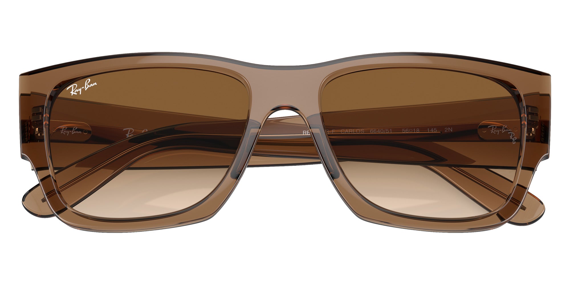 Ray-Ban RB0947SF Carlos 664051 56 - Transparent Light Brown #id:rb0947sf664051_s:100125