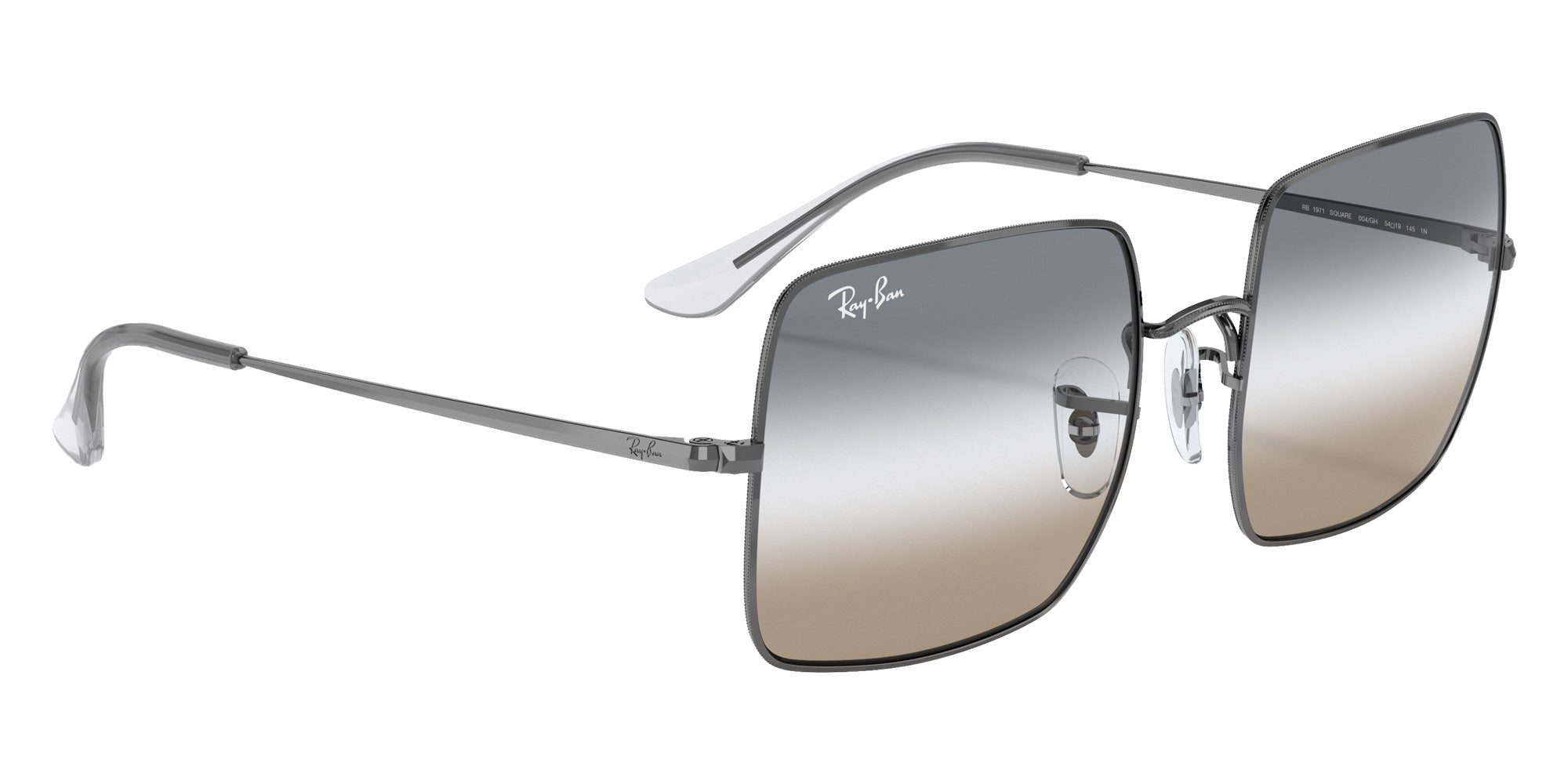 Ray-Ban RB1971 Square 1971 Bi-Gradient 004/GH 54 - Gunmetal / Clear Gray/Brown Gradient #id:rb1971004gh_s:100120