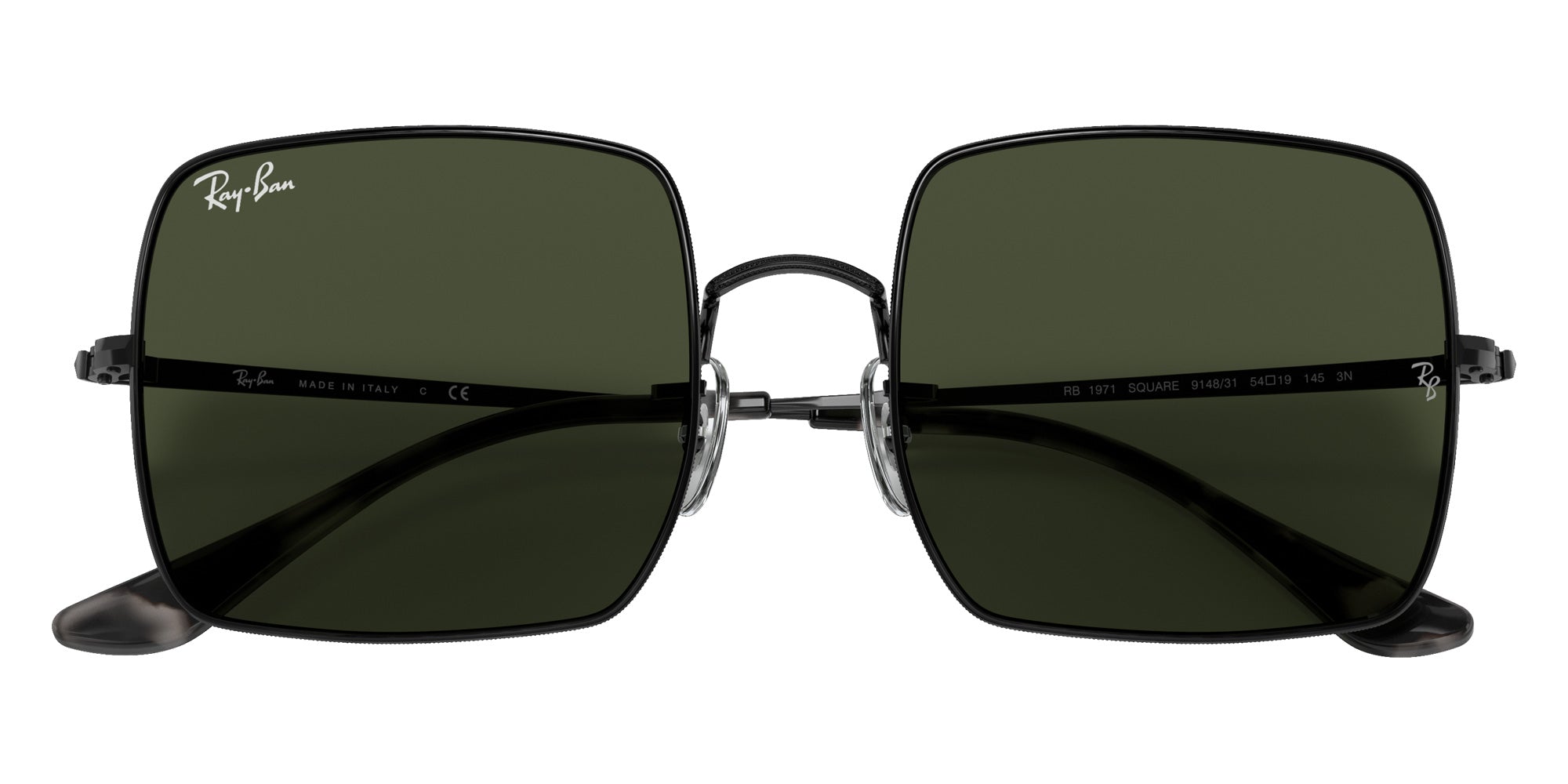 Ray-Ban RB1971 Square 1971 Classic 914831 54 - Black / G-15 Green #id:rb1971914831_s:100125