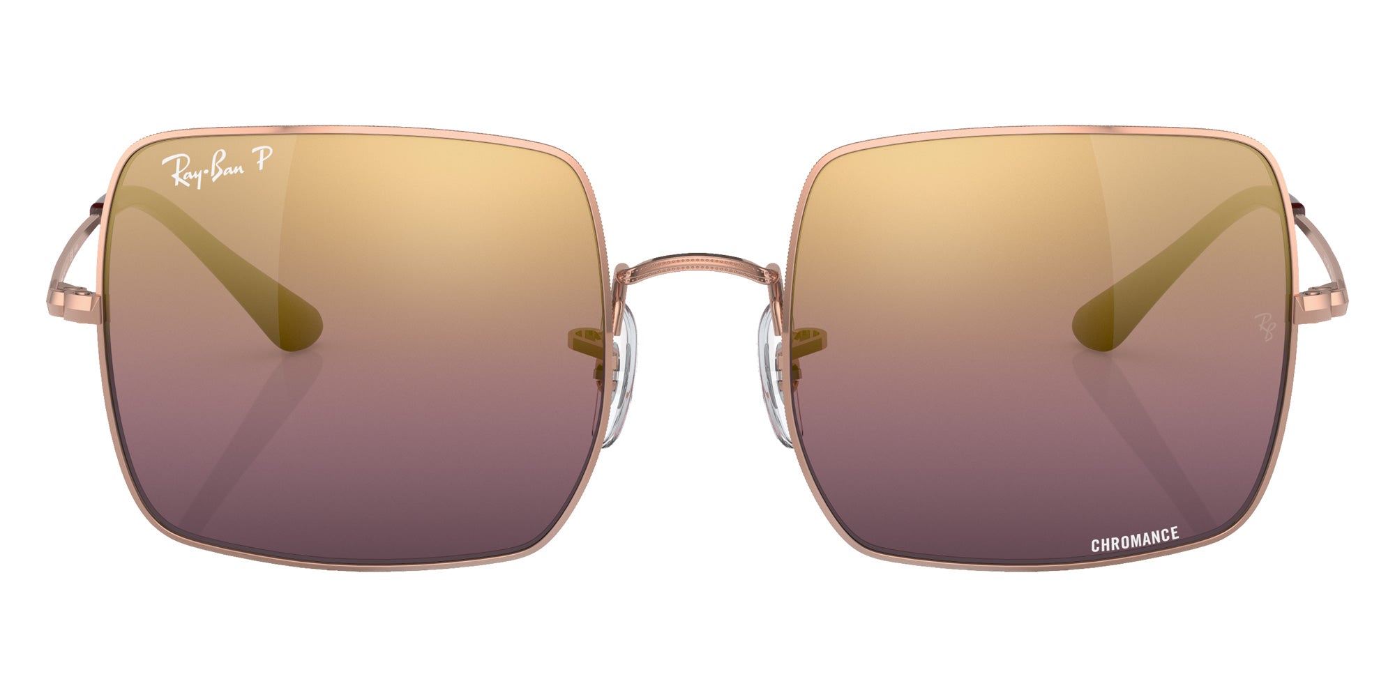 Ray-Ban RB1971 Square 1971 9202G9 54 - Rose Gold / Red Polarized+ Mirrored #id:rb19719202g9_s:102100