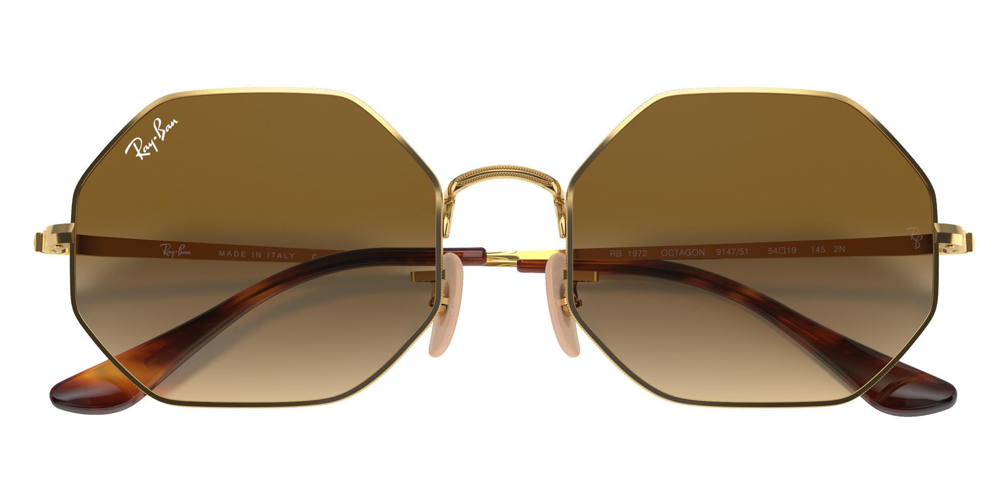 Ray-Ban RB1972 Octagon 1972 914751 54 - Arista Gold / Light Brown Gradient #id:rb1972914751_s:100125