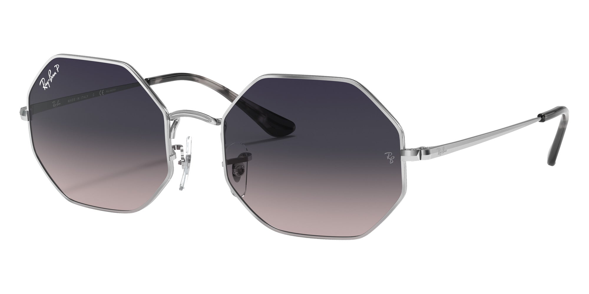 Ray-Ban RB1972 Octagon 1972 914978 54 - Silver / Polarized Blue & Gray Gradient #id:rb1972914978_s:100105