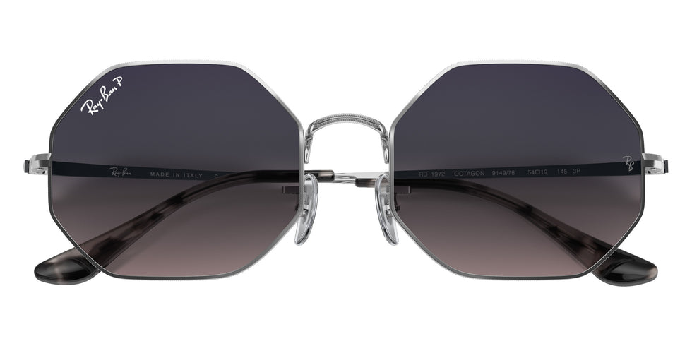 Ray-Ban RB1972 Octagon 1972 914978 54 - Silver / Polarized Blue & Gray Gradient #id:rb1972914978_s:100125