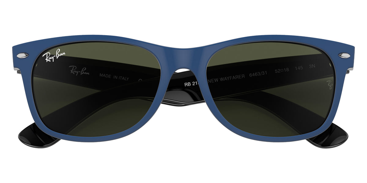 Ray-Ban RB2132 New Wayfarer Color Mix 646331 55 - Blue / G-15 Green #id:rb2132646331_s:100125