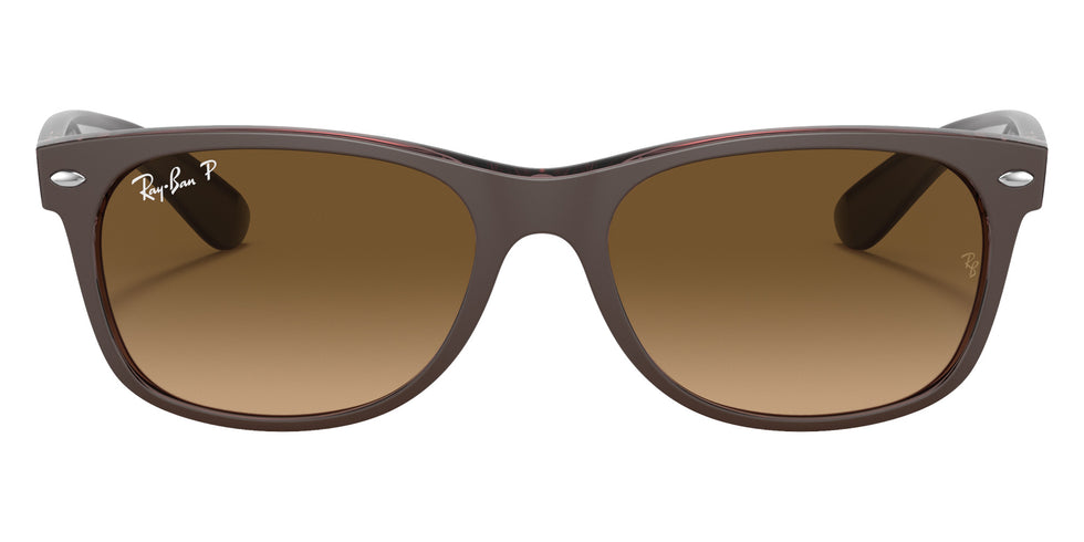 Ray-Ban RB2132 New Wayfarer Classic 6608M2 55 - Transparent Brown / Brown Polarized #id:rb21326608m2_s:100100