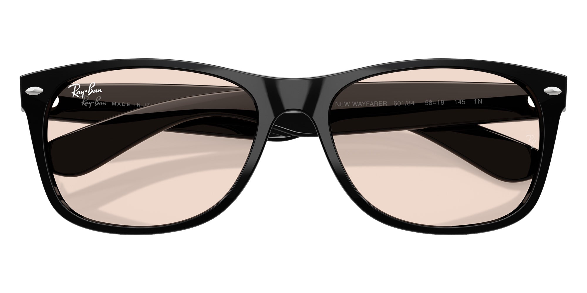 Ray-Ban RB2132F New Wayfarer Classic 601/84 55 - Black #id:rb2132f60184_s:100125