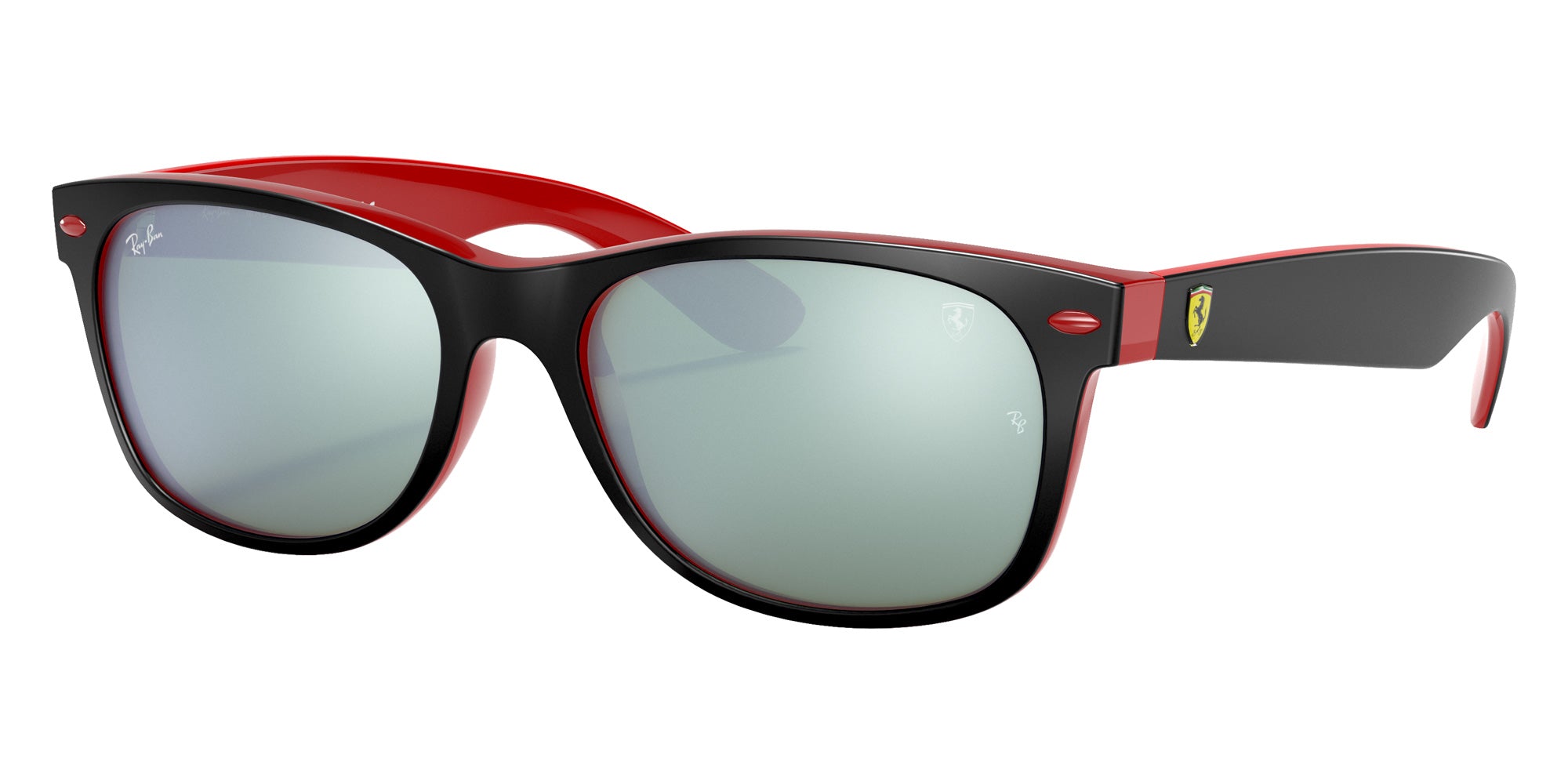 Ray-Ban RB2132M Scuderia Ferrari F63830 55 - Black / Silver Flash Mirrored #id:rb2132mf63830_s:100105