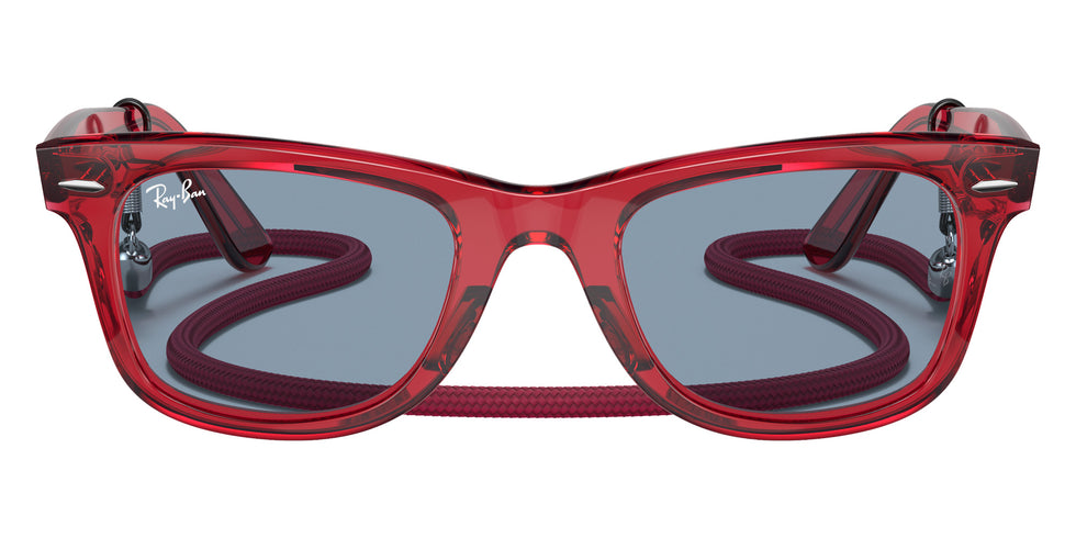 Ray-Ban RB2140 Original Wayfarer Colorblock 661456 50 - Transparent Red #id:rb2140661456_s:100100