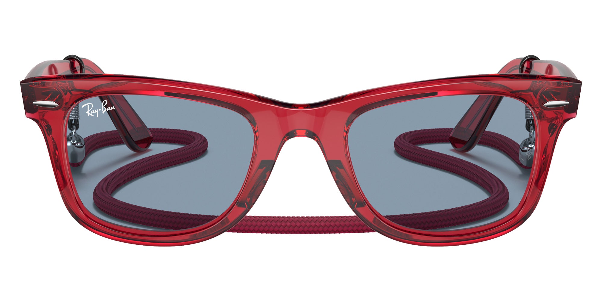 Ray-Ban RB2140 Original Wayfarer Colorblock 661456 50 - Transparent Red #id:rb2140661456_s:100100