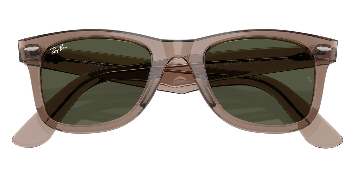 Ray-Ban RB2140 Original Wayfarer Classic 682731 50 - Transparent Light Brown / Crystal Green #id:rb2140682731_s:104125