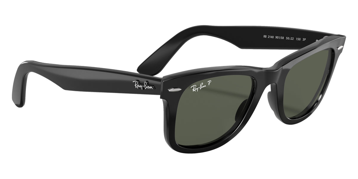 Ray-Ban RB2140 Original Wayfarer Classic 901/58 52 - Black / Green Polarized #id:rb214090158_s:114120