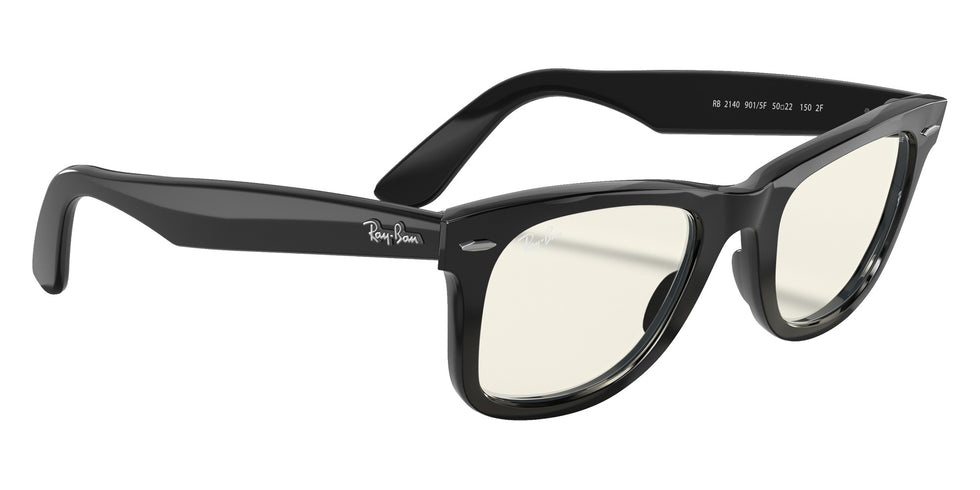 Ray-Ban RB2140 Wayfarer Clear Evolve 901/5F 50 - Black #id:rb21409015f_s:100120